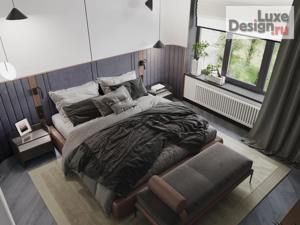 Дизайн интерьера спальни "ЖК Суббота | Квартира | Спальня" (фото 6)