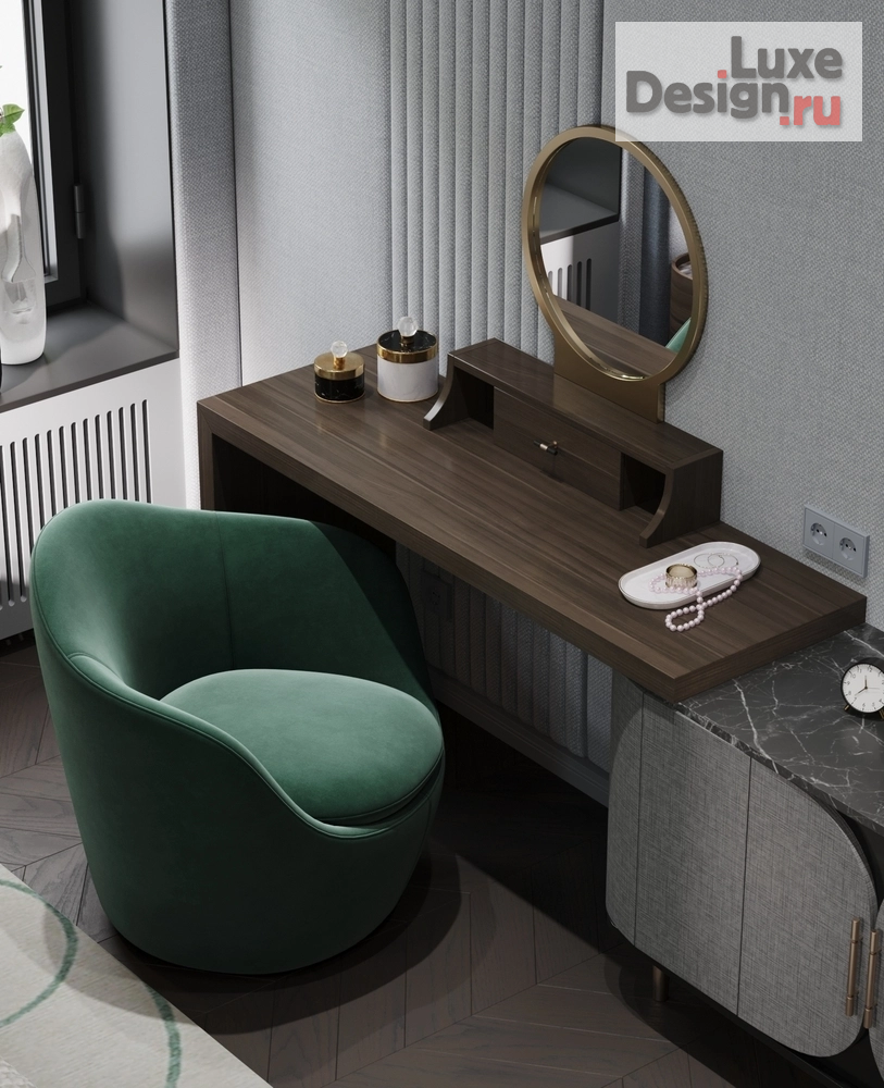 Дизайн интерьера частного дома "КП Афинеево | Дом 2 этажа | Гостевая спальня 1-го этажа" (фото 9)