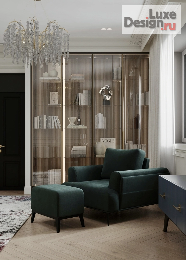 Дизайн интерьера загородного дома "Дом для семьи в Волоколамске" (фото 4) от дизайнера Меркулова Анастасия Дизайн интерьера загородного дома "Дом для семьи в Волоколамске" (фото 4)