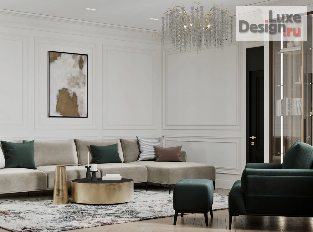 Дизайн интерьера загородного дома "Дом для семьи в Волоколамске" (фото 7) от дизайнера Меркулова Анастасия Дизайн интерьера загородного дома "Дом для семьи в Волоколамске" (фото 7)