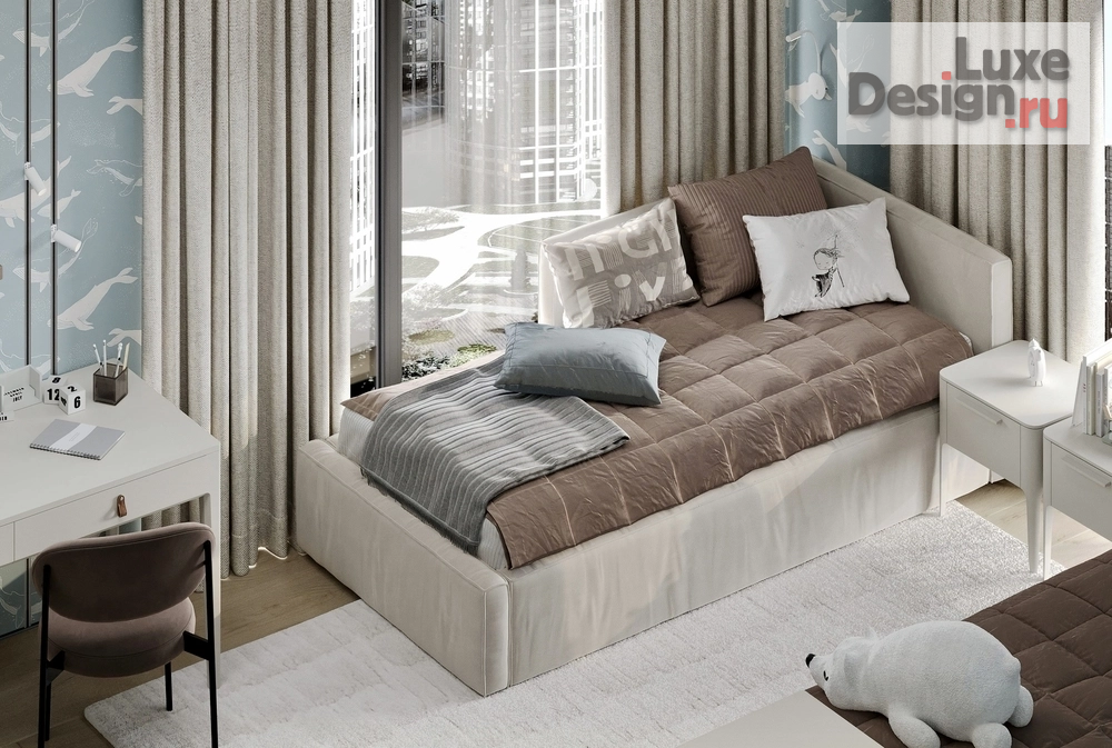 Дизайн интерьера четырехкомнатной квартиры "ЖК "Событие" для семьи с 4 детьми" (фото 78)