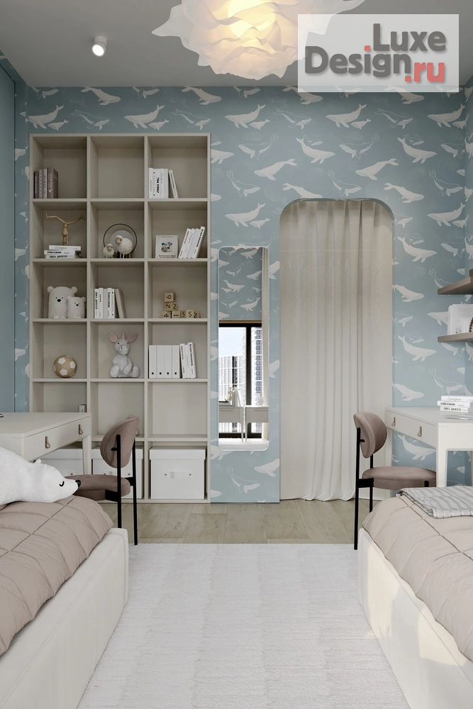 Дизайн интерьера четырехкомнатной квартиры "ЖК "Событие" для семьи с 4 детьми" (фото 72)