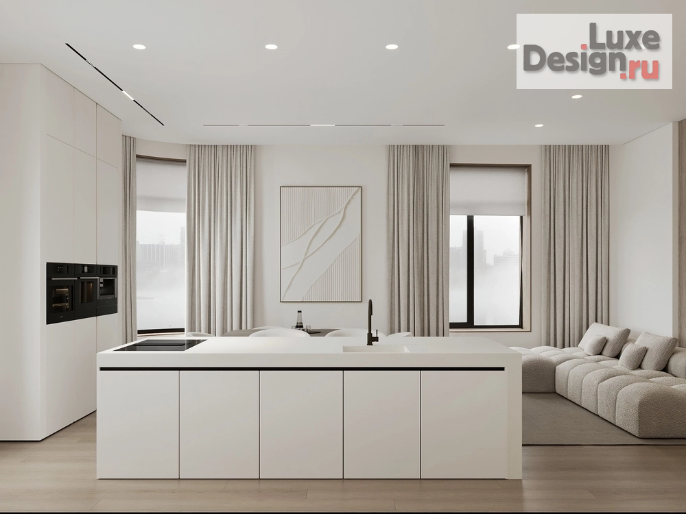 Дизайн интерьера четырехкомнатной квартиры "ЖК "Символ" для семьи с 3 детьми " (фото 3)