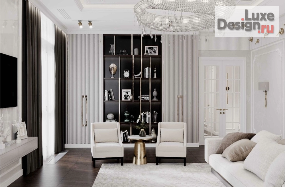 Дизайн интерьера четырехкомнатной квартиры "Life-Кутузовский " (фото 9)