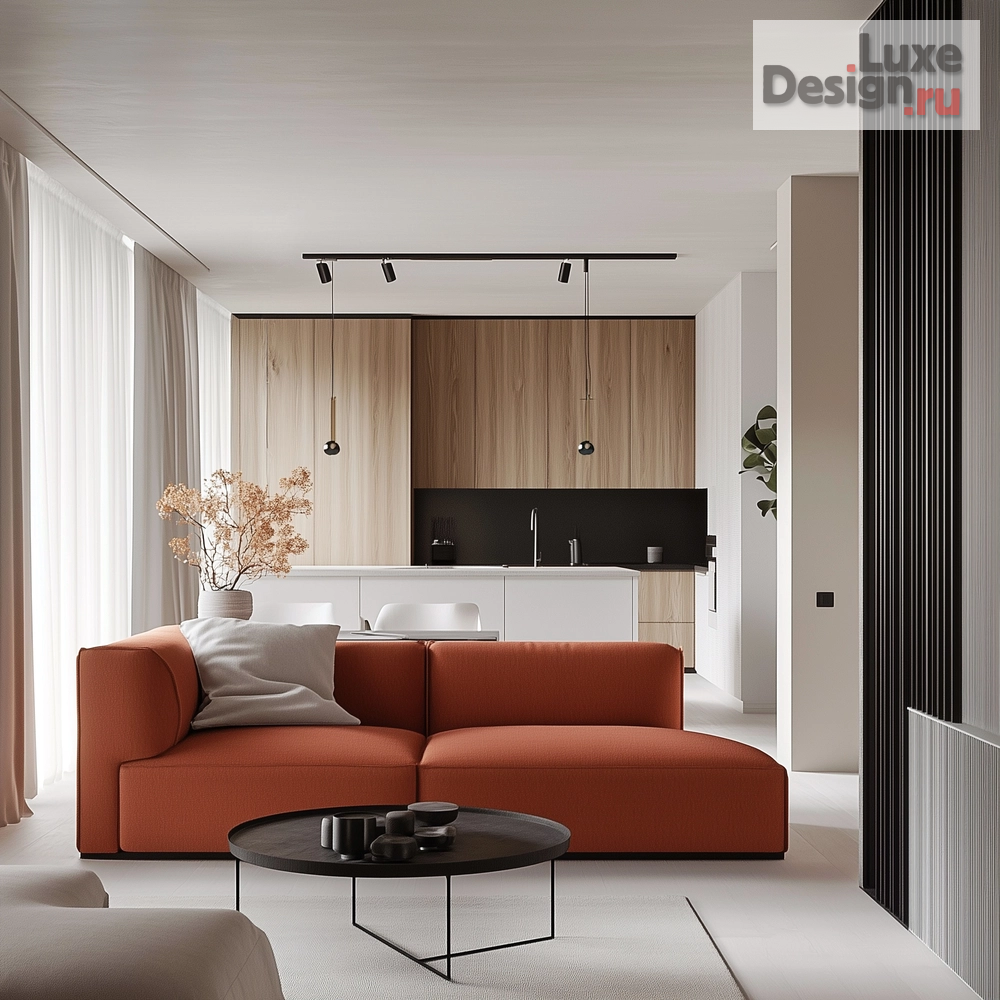 Дизайн интерьера кухни "Евродвушка на Красина" (фото 1)