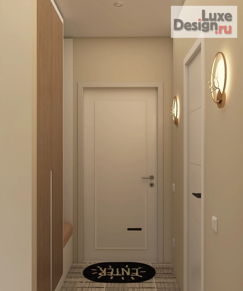 Дизайн интерьера однокомнатной квартиры "Квартира ЖК Red Rock Екатеринбург в стиле Джапанди" (фото 12)