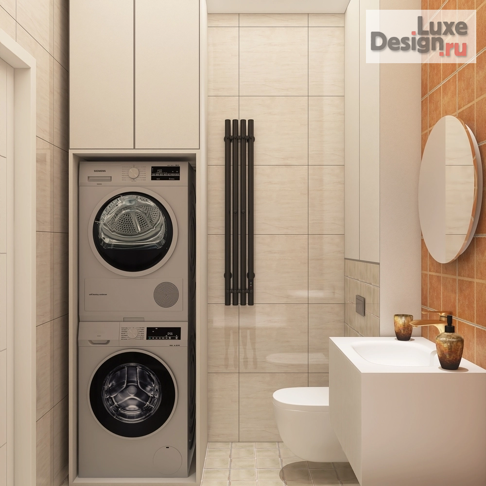 Дизайн интерьера однокомнатной квартиры "Квартира ЖК Red Rock Екатеринбург в стиле Джапанди" (фото 14)