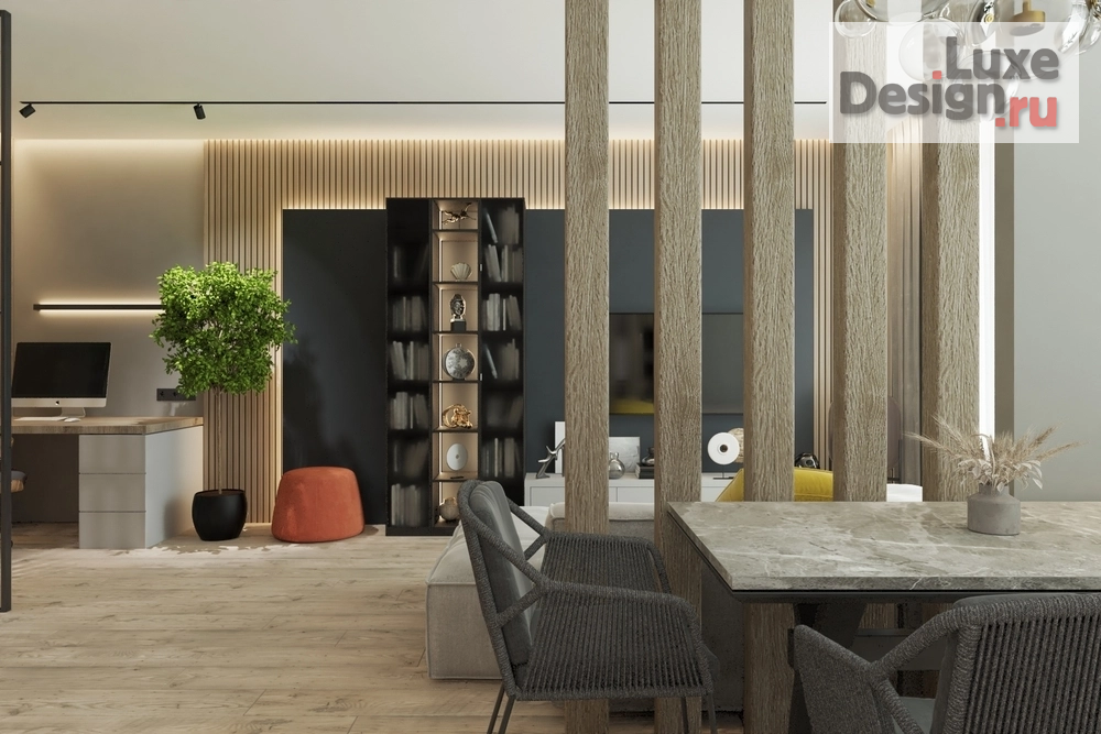 Дизайн интерьера квартиры студии "Квартира-студия в новостройке для молодой семьи" (фото 1)