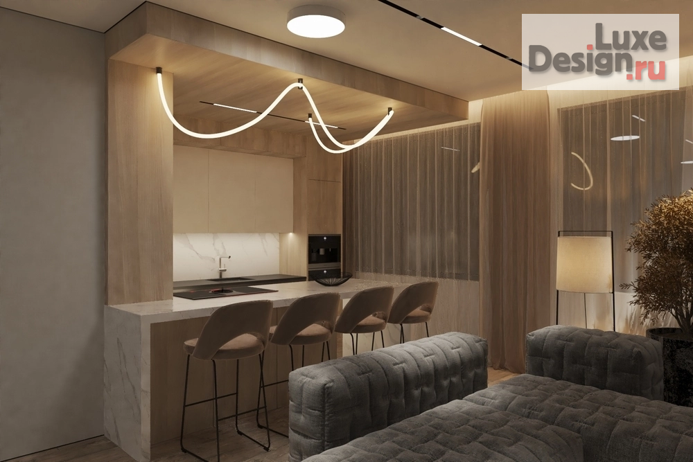 Дизайн интерьера квартиры студии "Квартира для молодой девушки в ЖК "Main street"" (фото 4)