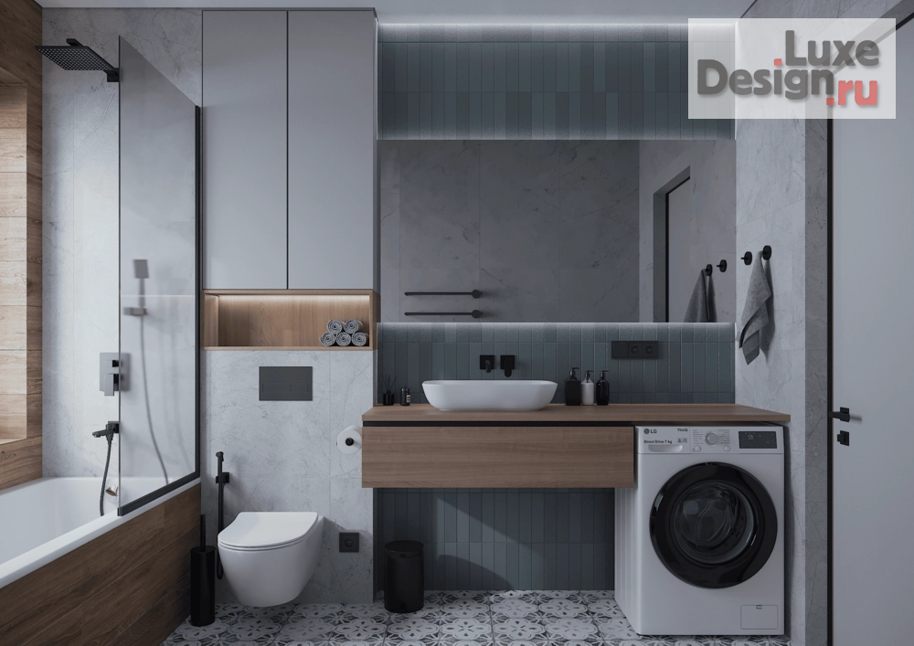 Дизайн интерьера двухкомнатной квартиры "Проект первого яруса квартиры для холостяка" (фото 9)