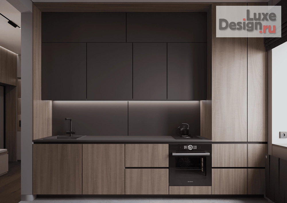 Дизайн интерьера двухкомнатной квартиры "Проект первого яруса квартиры для холостяка" (фото 4)