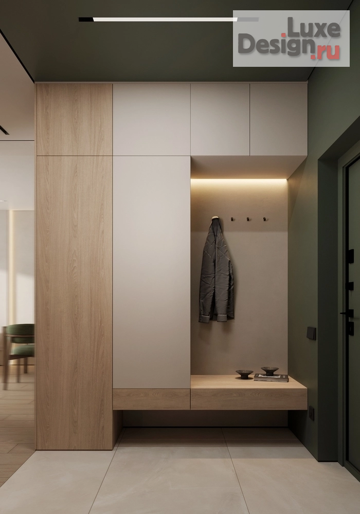 Дизайн интерьера гостиной "ЖК "Новая Жизнь", прихожая, кухня-гостиная" (фото 11)