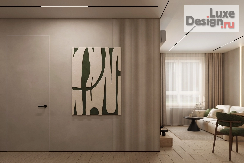 Дизайн интерьера гостиной "ЖК "Новая Жизнь", прихожая, кухня-гостиная" (фото 15)