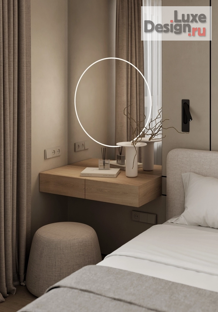 Дизайн интерьера спальни "ЖК "Новая Жизнь", спальня" (фото 6)