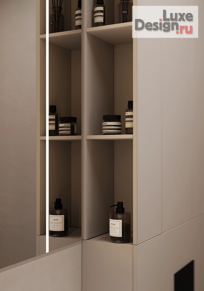 дизайн интерьера санузла "Санузел из проекта в ЖК "Новая жизнь"" (фото 5)