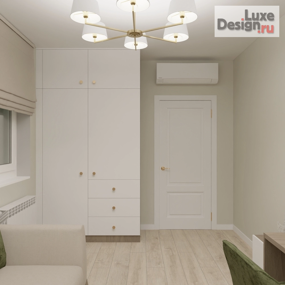 Дизайн интерьера трехкомнатной квартиры "Квартира 85 кв.м. в светлых тонах" (фото 6)