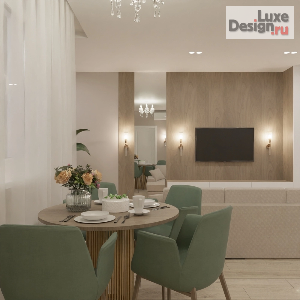 Дизайн интерьера трехкомнатной квартиры "Квартира 85 кв.м. в светлых тонах" (фото 25)