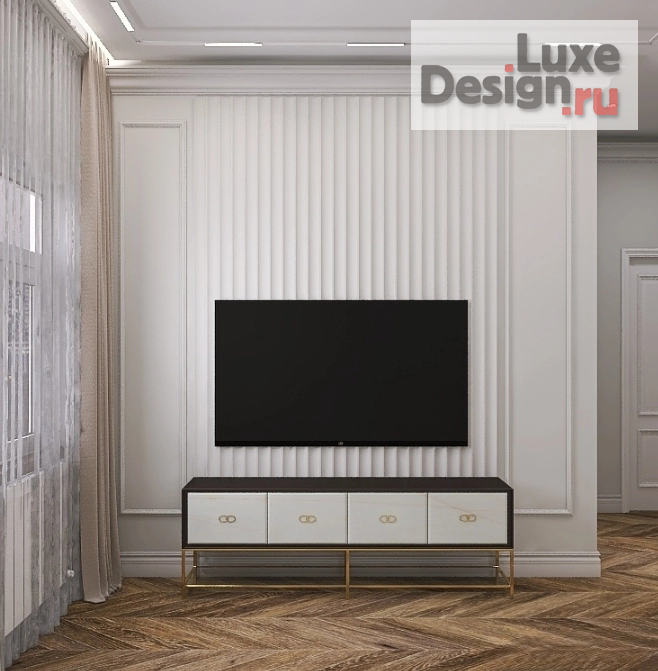 Дизайн интерьера двухкомнатной квартиры "Гармония стилей: уют на двоих" (фото 2) от дизайнера Энглина Елена Дизайн интерьера двухкомнатной квартиры "Гармония стилей: уют на двоих" (фото 2)