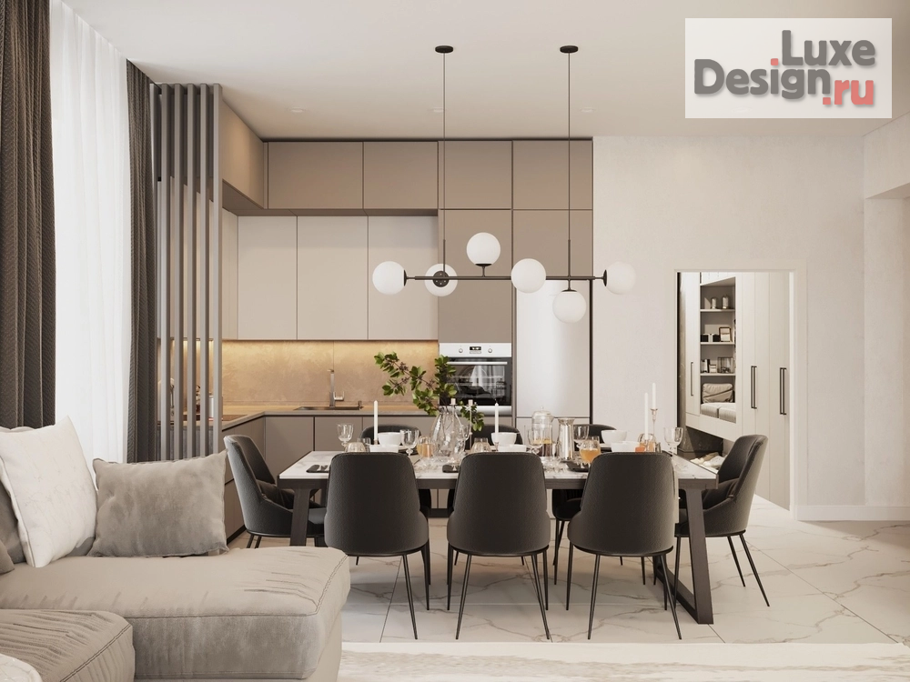 Дизайн интерьера кухни "Кухня гостиная " (фото 1)