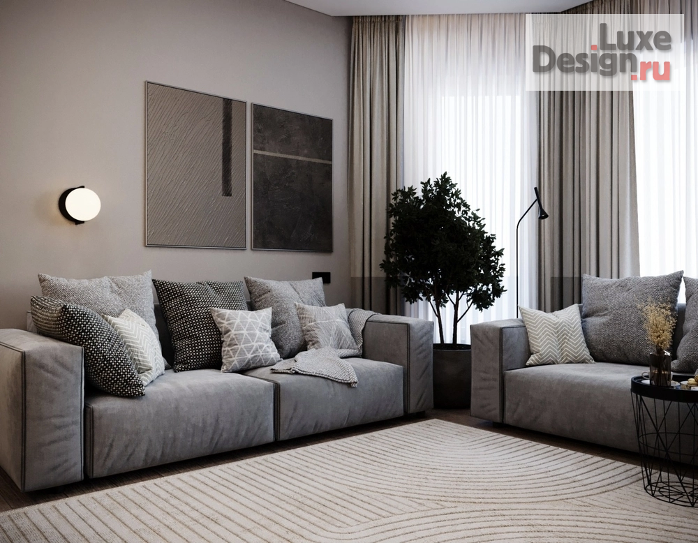 Дизайн интерьера кухни "Кухня гостиная в современном стиле" (фото 6)