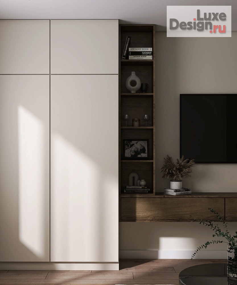 Дизайн интерьера трехкомнатной квартиры "Трехкомнатная квартира с природными оттенками" (фото 6)