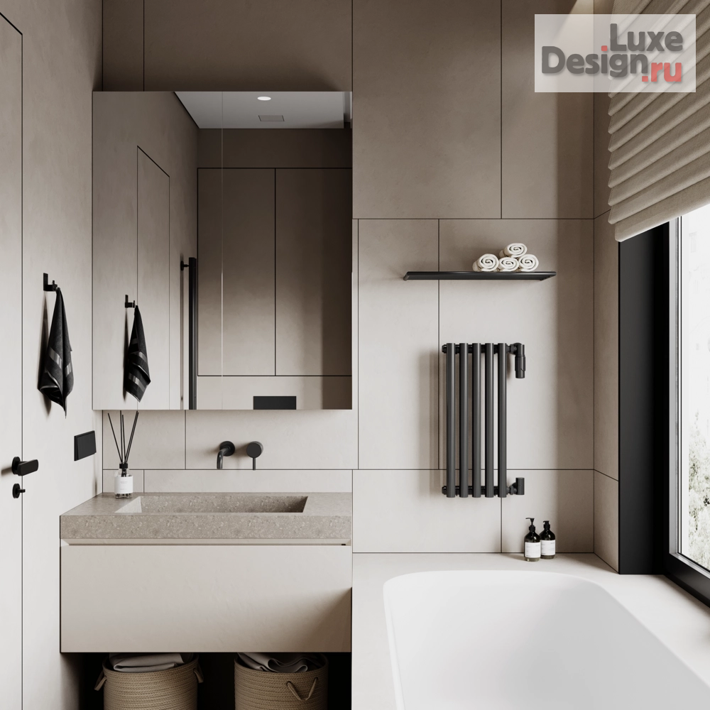 Дизайн интерьера квартиры "Дизайн-проект квартиры в современном стиле в ЖК Shome, 100 кв.м." (фото 11)