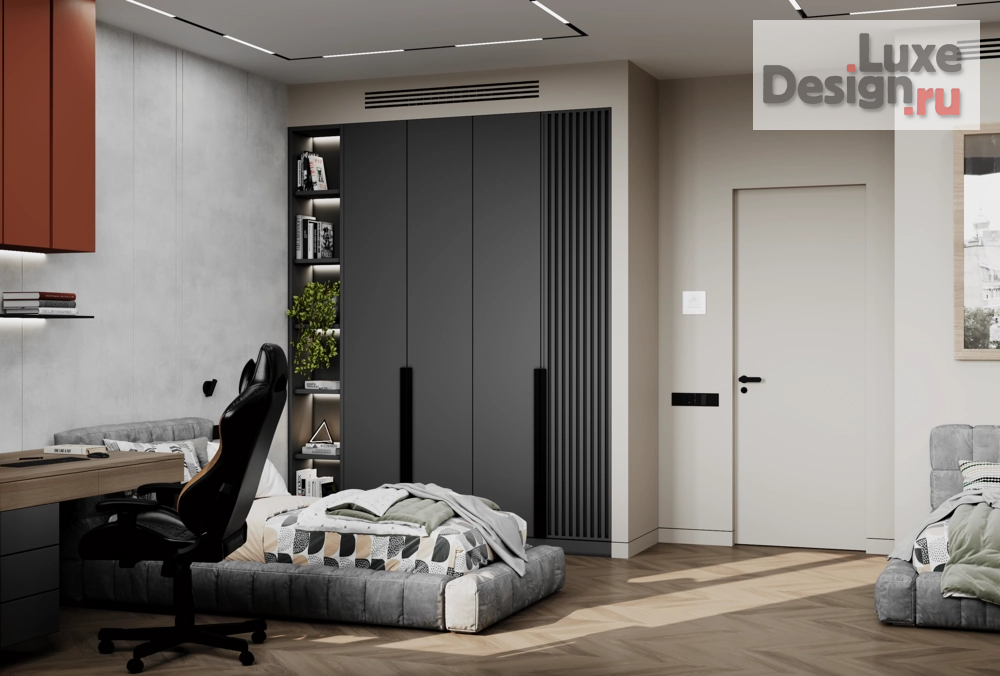 Дизайн интерьера квартиры "Дизайн-проект квартиры в современном стиле в ЖК Shome, 100 кв.м." (фото 14)
