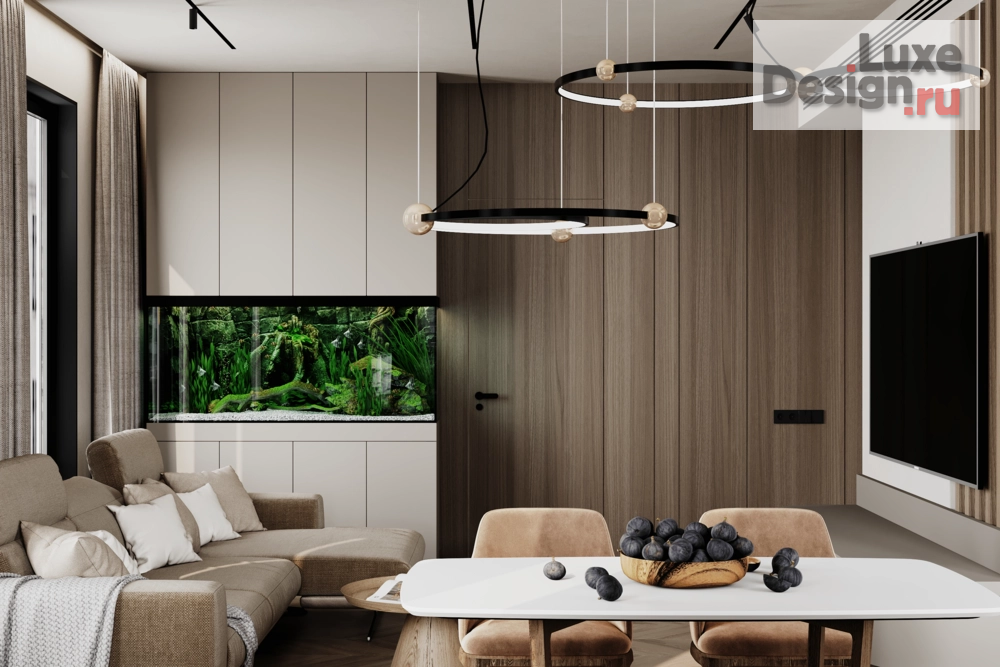 Дизайн интерьера квартиры "Дизайн-проект квартиры в современном стиле в ЖК Shome, 100 кв.м." (фото 3)