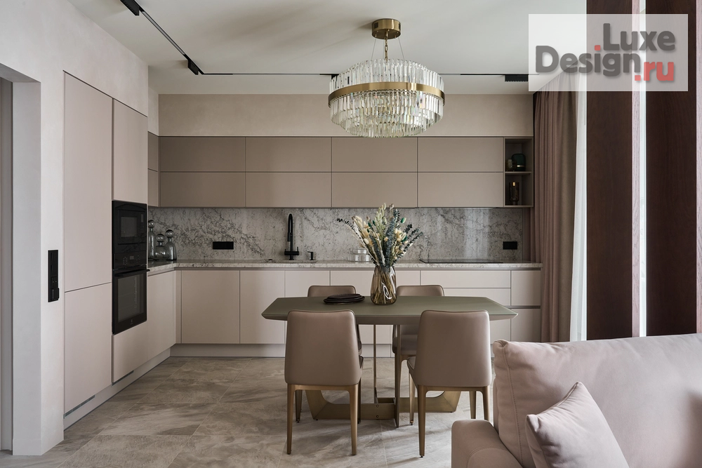 Дизайн интерьера квартиры "Реализованный интерьер квартиры в ЖК Ты и Я в стиле современная классика с элементами ар-деко, 90 кв.м." (фото 5)