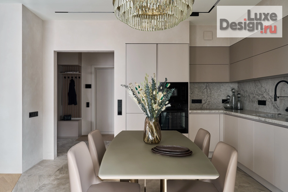 Дизайн интерьера квартиры "Реализованный интерьер квартиры в ЖК Ты и Я в стиле современная классика с элементами ар-деко, 90 кв.м." (фото 10)