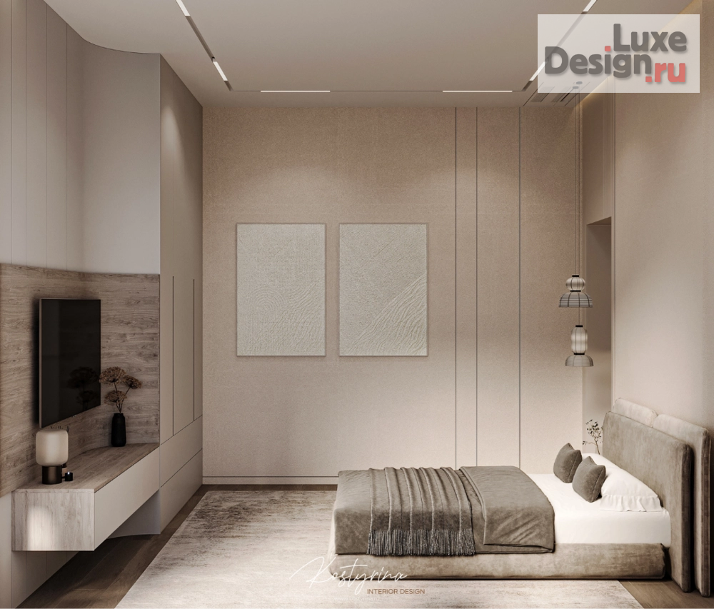 Дизайн интерьера загородного дома "Дизайн-проект частного загородного дома в стиле джапанди, 450 кв.м." (фото 43)