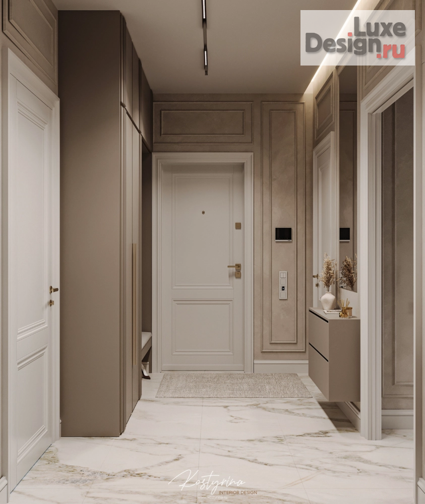 Дизайн интерьера квартиры "Дизайн-проект квартиры в стиле современная классика в ЖК Dream Towers, 96 кв.м." (фото 18)