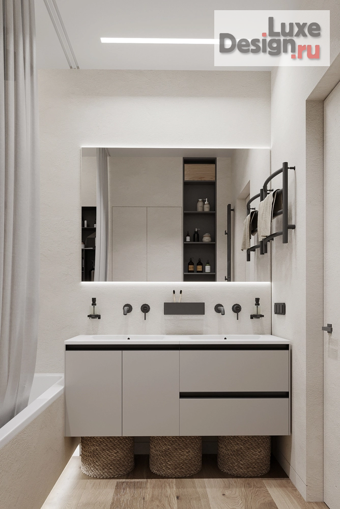 Дизайн интерьера квартиры "Дизайн-проект квартиры в современном стиле на ул.Мосфильмовская, 115 кв.м." (фото 18)