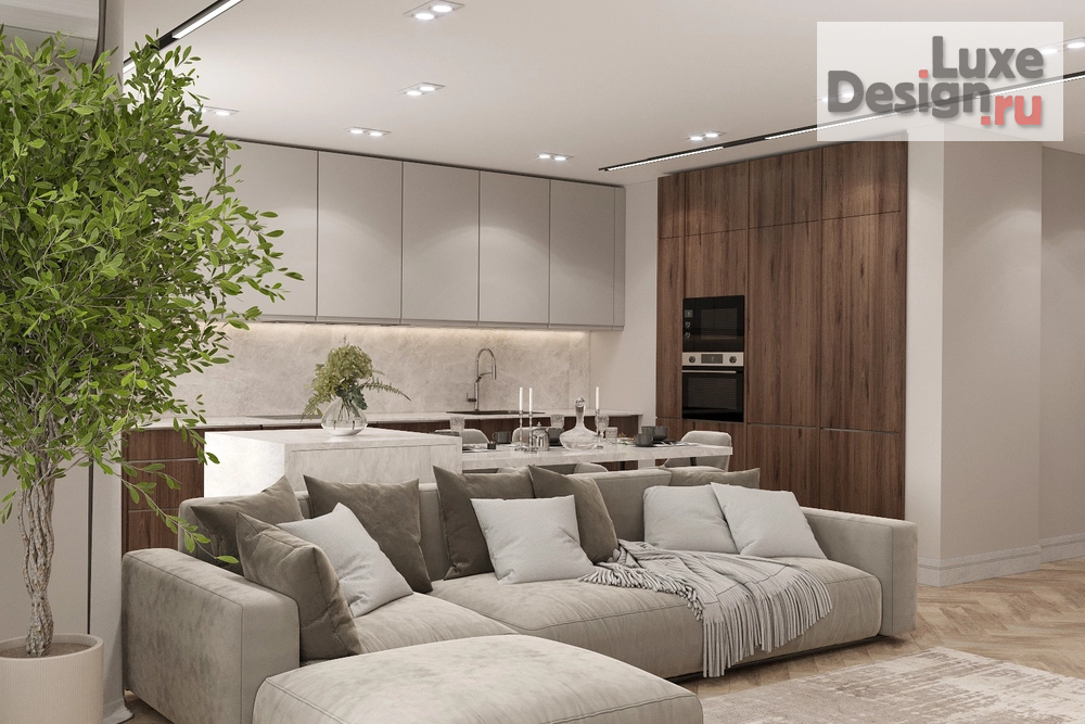 Дизайн интерьера квартиры "Гостиная кухня" (фото 1)