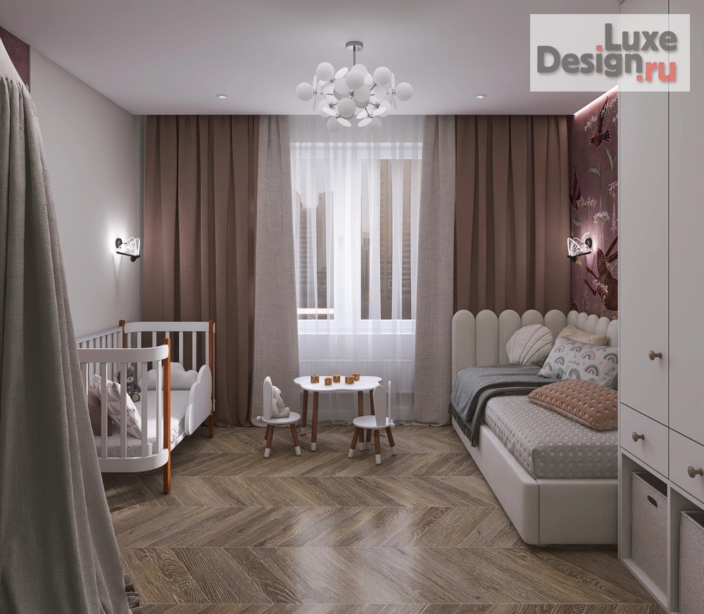 Дизайн интерьера трехкомнатной квартиры "Проект "Тёплый дуэт"" (фото 27)