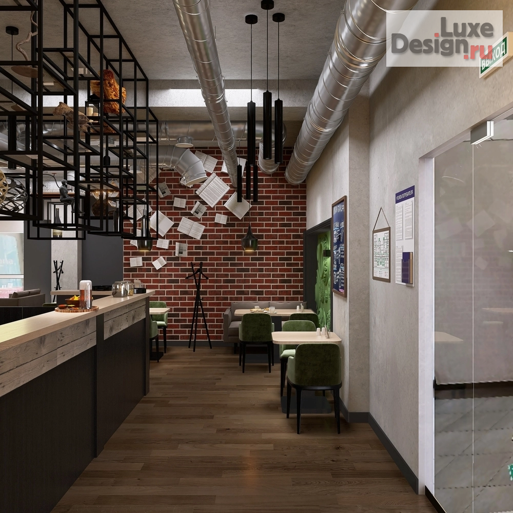 Дизайн интерьера кафе "Кафе "Галерея вкуса"" (фото 5)
