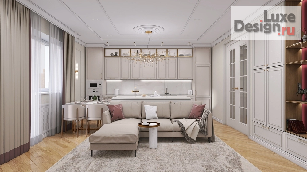 Дизайн интерьера четырехкомнатной квартиры "Квартира с историей" (фото 8) от дизайнера Рудюк Екатерина Дизайн интерьера четырехкомнатной квартиры "Квартира с историей" (фото 8)