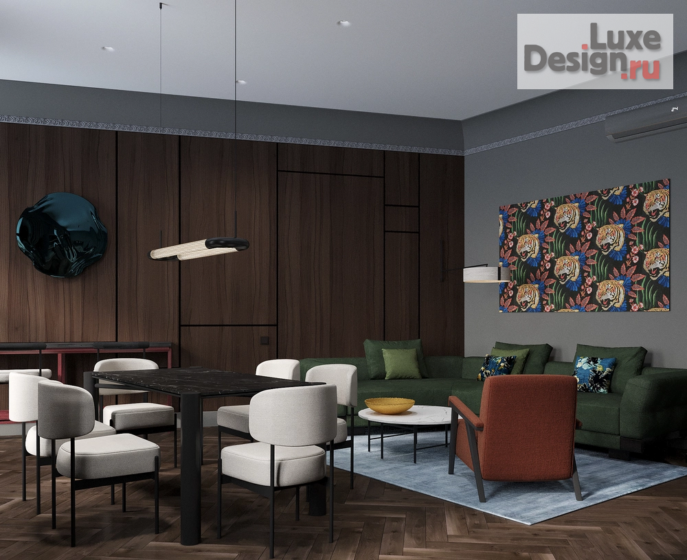 Дизайн интерьера квартиры "Проект квартиры для выходных на Фонтанке в СПб." (фото 2)