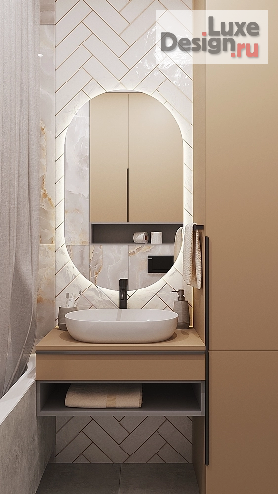 Дизайн интерьера двухкомнатной квартиры "ЖК Керемет" (фото 16)