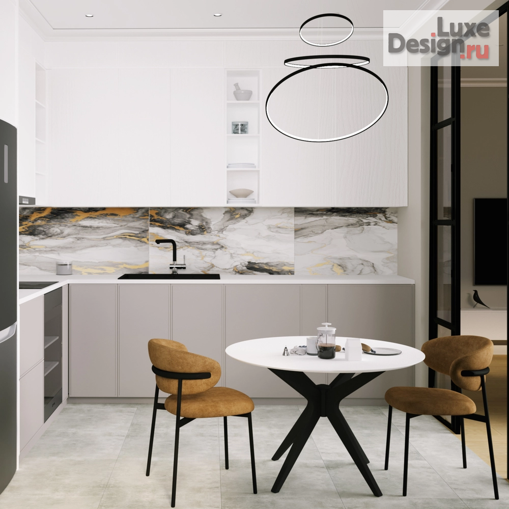 Дизайн интерьера двухкомнатной квартиры "ЖК Керемет" (фото 18)