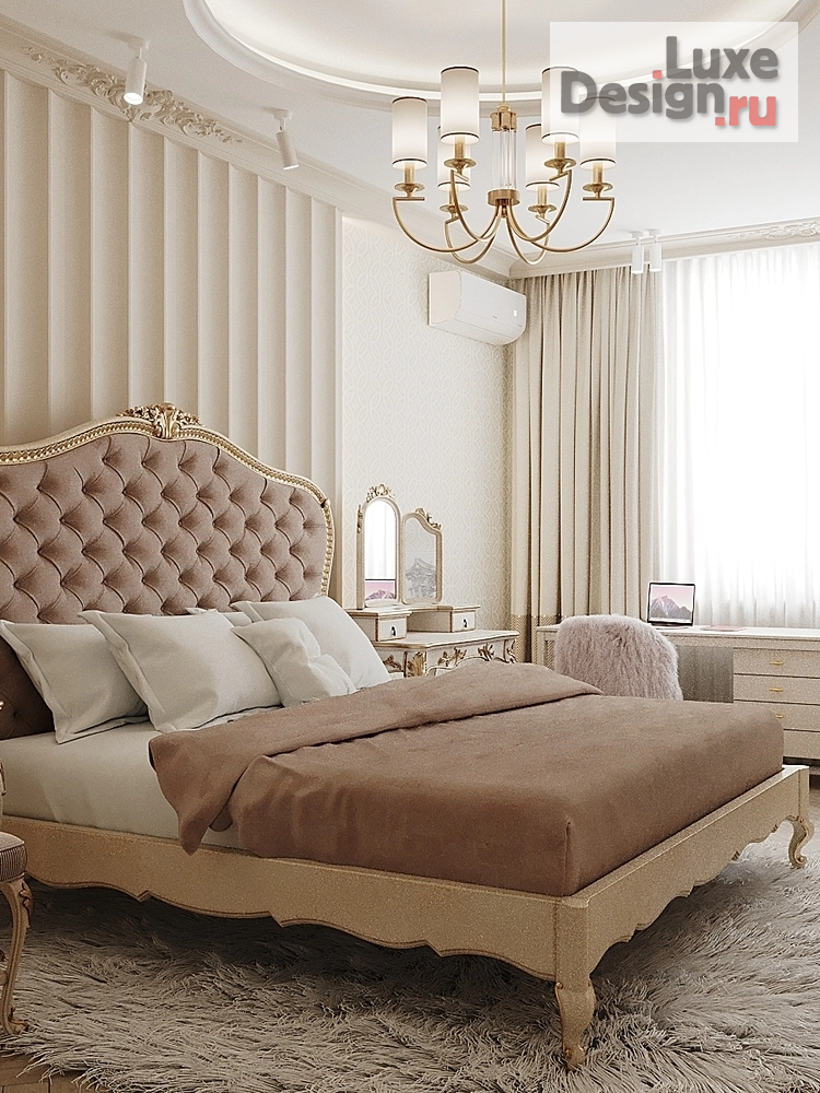 Дизайн интерьера трехкомнатной квартиры "Спальня для сестер в классическом стиле" (фото 2)