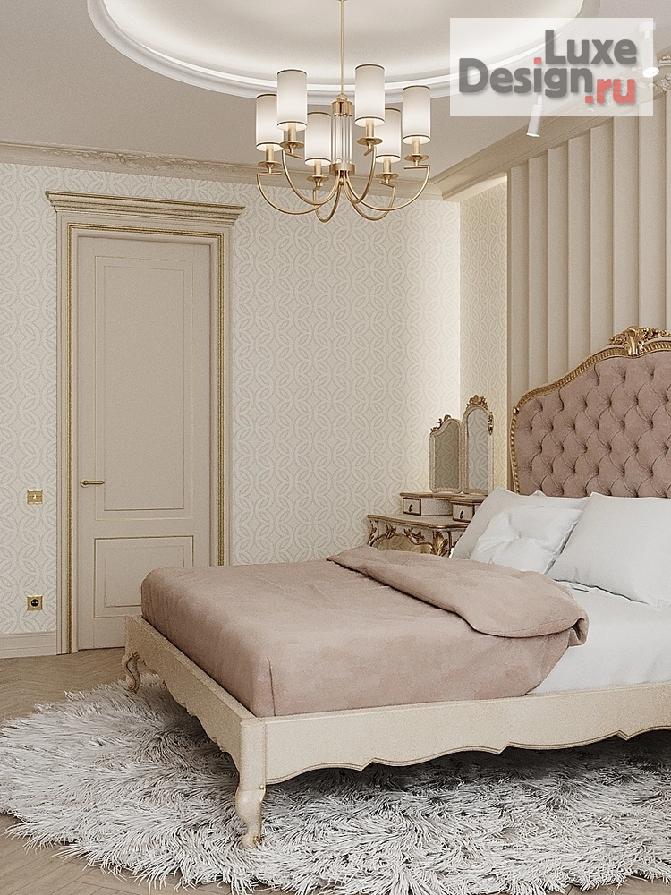 Дизайн интерьера трехкомнатной квартиры "Спальня для сестер в классическом стиле" (фото 7)