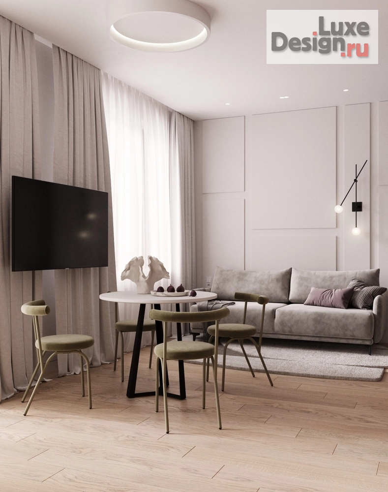 Дизайн интерьера квартиры студии "ЖК "Ленинградка 58"" (фото 8)