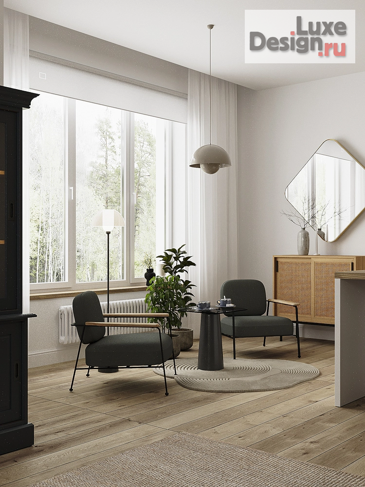 Дизайн интерьера загородного дома "Дом для молодой семьи в МО" (фото 9) от дизайнера Кристина Филиппова Дизайн интерьера загородного дома "Дом для молодой семьи в МО" (фото 9)