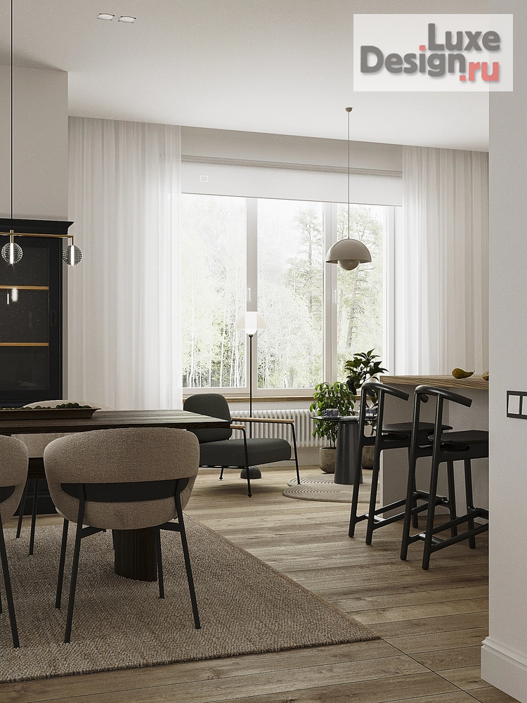 Дизайн интерьера загородного дома "Дом для молодой семьи в МО" (фото 14) от дизайнера Кристина Филиппова Дизайн интерьера загородного дома "Дом для молодой семьи в МО" (фото 14)