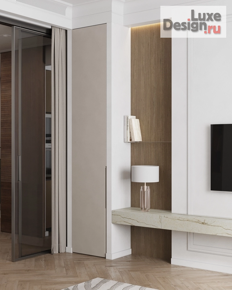 Дизайн интерьера квартиры "ЖК "Дом на Тишинке"" (фото 6) от дизайнера Кристина Филиппова Дизайн интерьера квартиры "ЖК "Дом на Тишинке"" (фото 6)