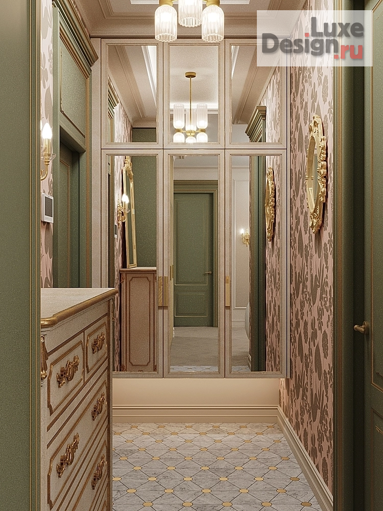 Дизайн интерьера трехкомнатной квартиры "Яркая классика" (фото 12)