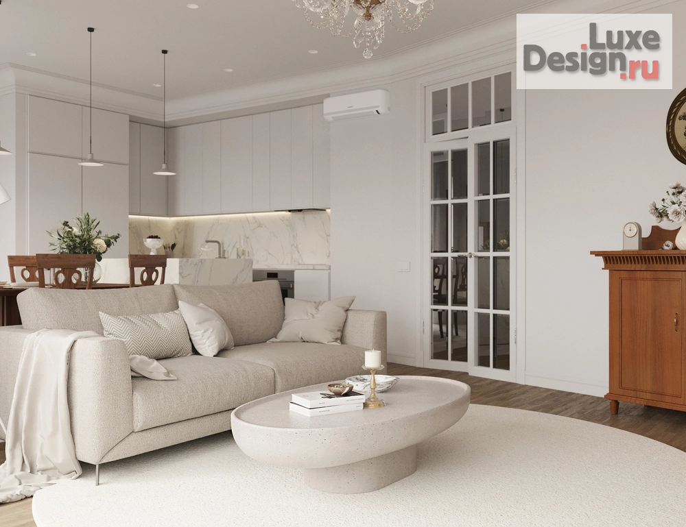 Дизайн интерьера комнаты "Москва, пер. Большой Головин" (фото 3)