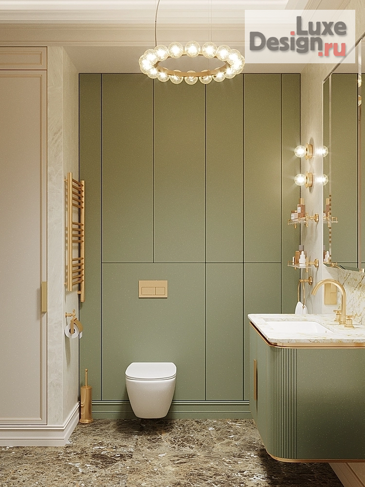 Дизайн интерьера трехкомнатной квартиры "Яркая классика" (фото 26)