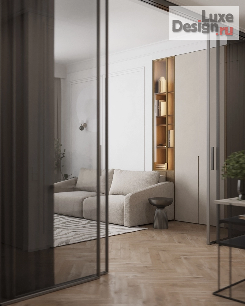 Дизайн интерьера квартиры "ЖК "Дом на Тишинке"" (фото 9) от дизайнера Кристина Филиппова Дизайн интерьера квартиры "ЖК "Дом на Тишинке"" (фото 9)